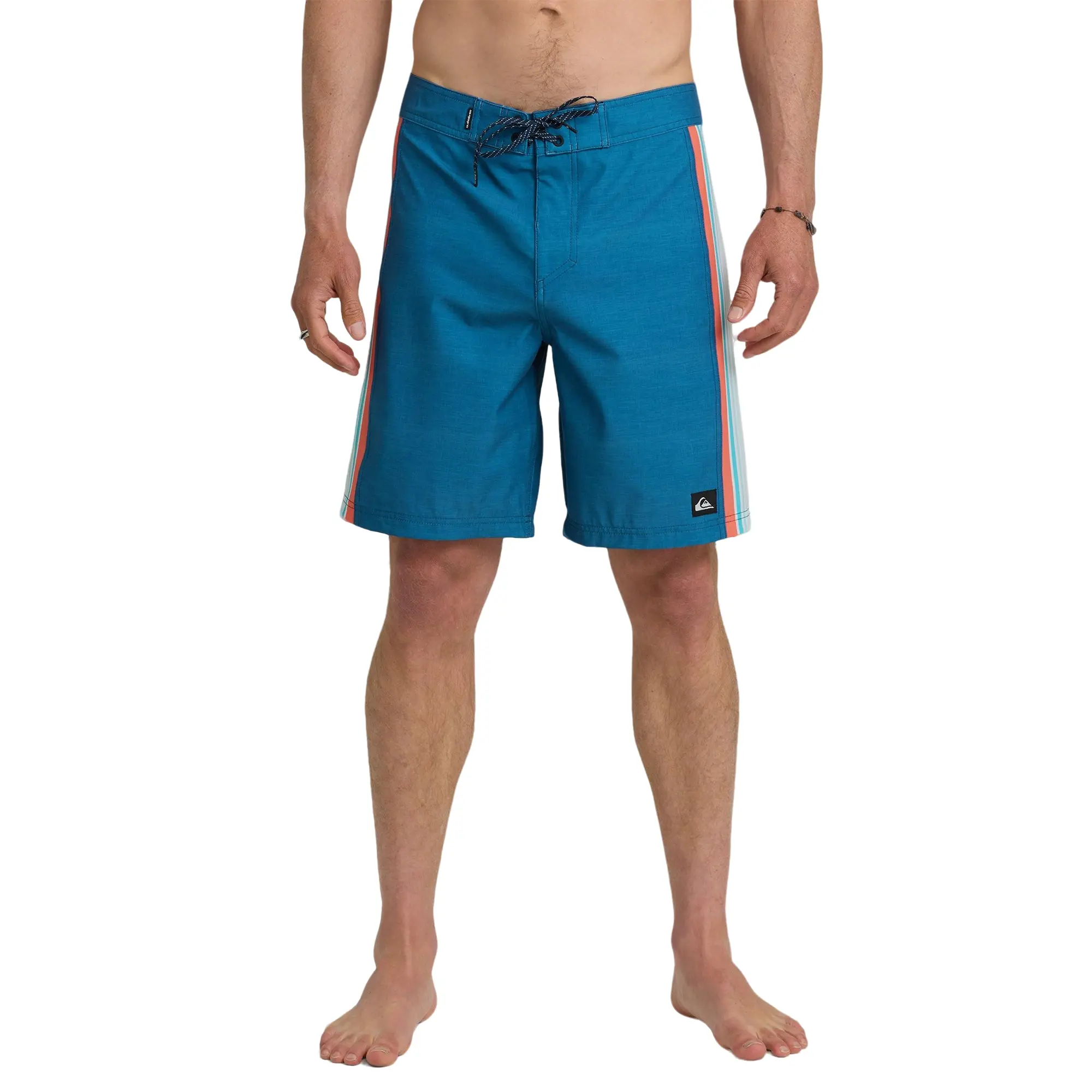 Quiksilver | Fade Lines Panel 19" Boardshorts | Men's SURFSILK Performance Fabric 4-Way Stretch | Surf & Swim & Beach Days