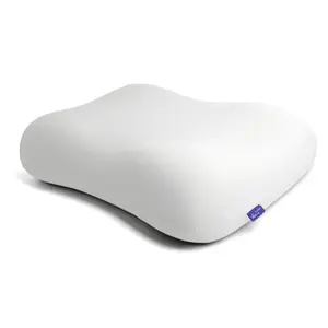 Deep Sleep Pillow, Patented Ergonomic Contour Design for Side & Back Sleepers, Orthopedic Cervical Shape Gently Cradles Head & Provides Neck Support & Shoulder Pain Relief - Calm Grey