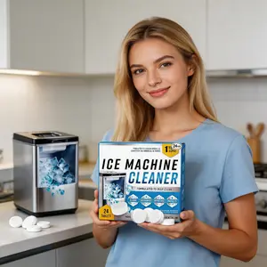 Coffee Machine Cleaner Descaler Tablets, Ice Machine Cleaner Maker Descaler 24 Count, Compatible with Nespresso, Keurig, Ninja, Delonghi, Miele, Coffee Maker Potdescalingtabs, Limescale Remover