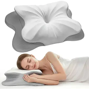 Rainbow Pillow—FREE Cooling Pillowcase - Ergonomic Cervical Pillow +Adjustable Height with Cooling Pillowcase for Side Back & Dual Certified Memory Foam Pillow, OEKO-TEX & CertiPUR-US Odorless Pillow