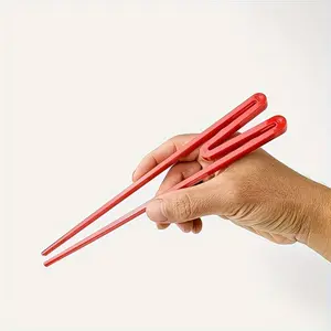1 piece of reusable training chopsticks - durable plastic, solid pattern, quick helper for beginners and enthusiasts, catering service equipment, ideal choice for learning and practice, Cutlery, Tableware