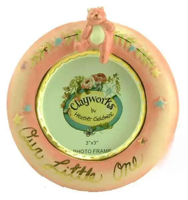 Our Little One Circle Frame Pink Clayworks