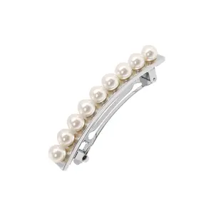 Pearl and Metal Barrette
