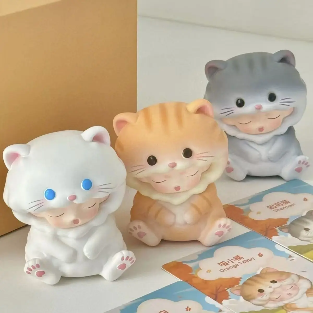 YUMO Stay With You Series Art Toy Blind Box - Pearlescent Gradient, Soft-Touch Texture, Warm Companionship Theme Cute Figurines for Collectors, Blindbags Novelty Collectables Figures Set Collectibles Blind Bag