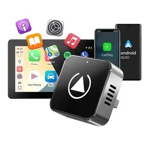 Metal Wireless Carplay Adapter, Compatible with Apple and Android, Wired to Wireless Converter, Abs Enclosure Material, Model Q2