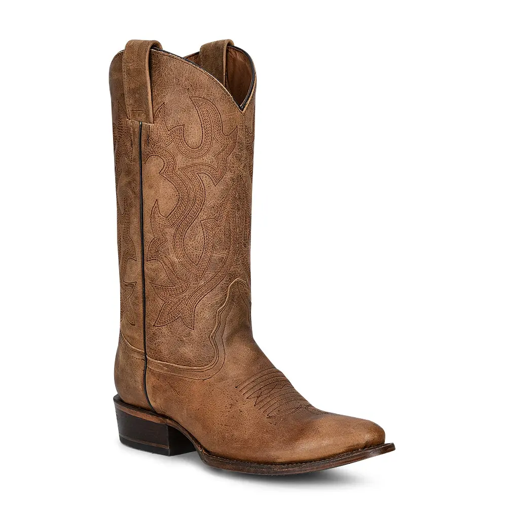 Circle G Men's Tan Round Toe Cowboy Boots