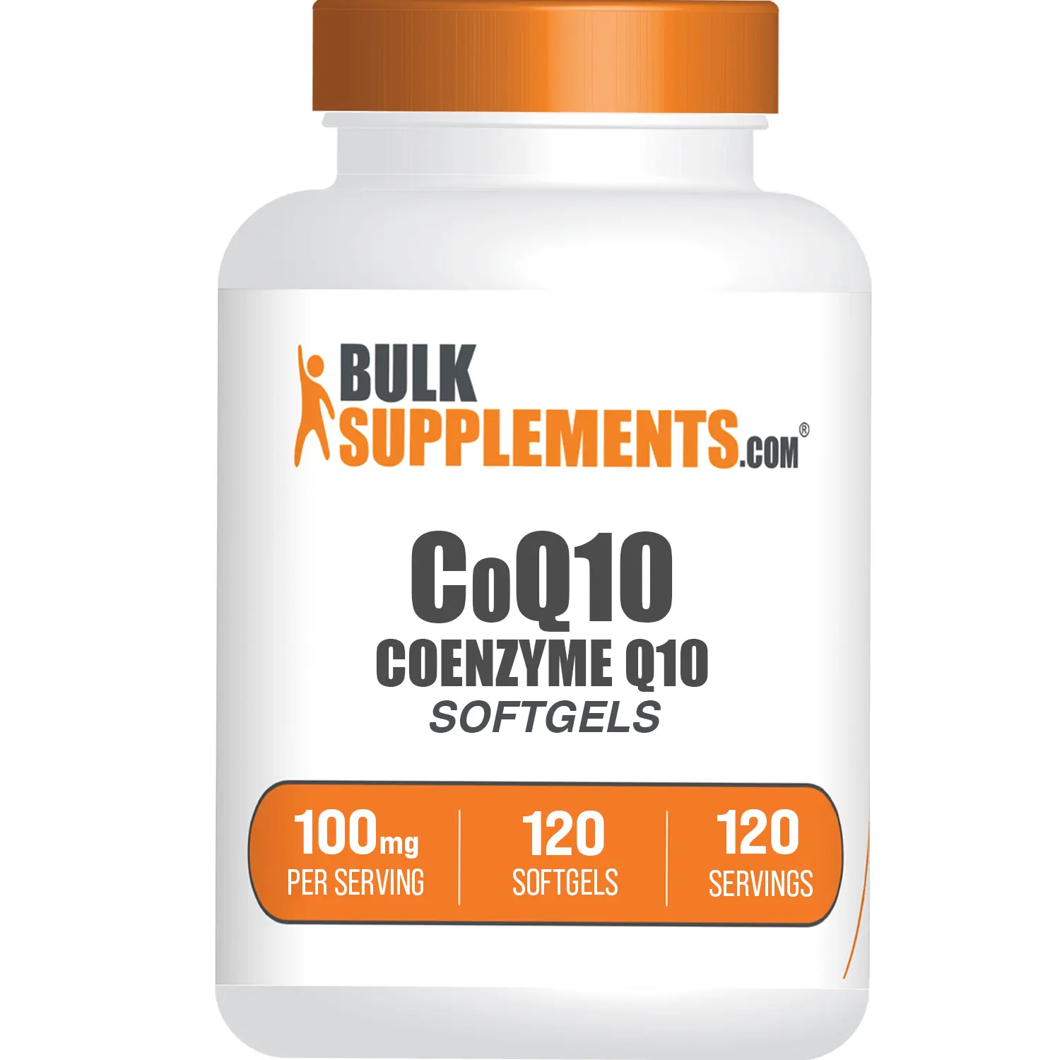 BulkSupplements CoQ10 Enzyme Nutritional Supplements - 100mg Softgels for Easy Swallowing - Heart Support, Immune Support - 120 Count, Dairy-Free, Dietary