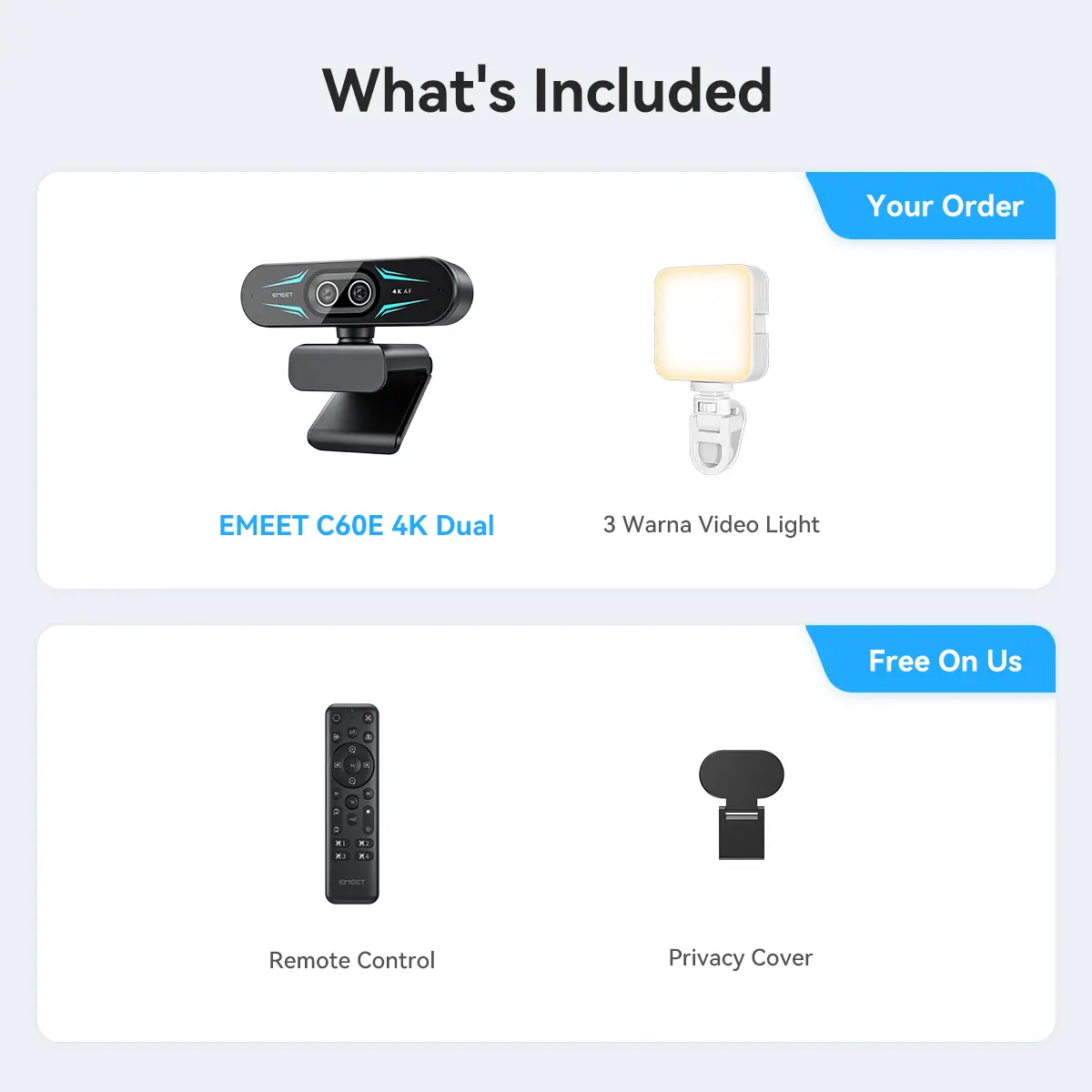 C60E 4K Dual, Video Light