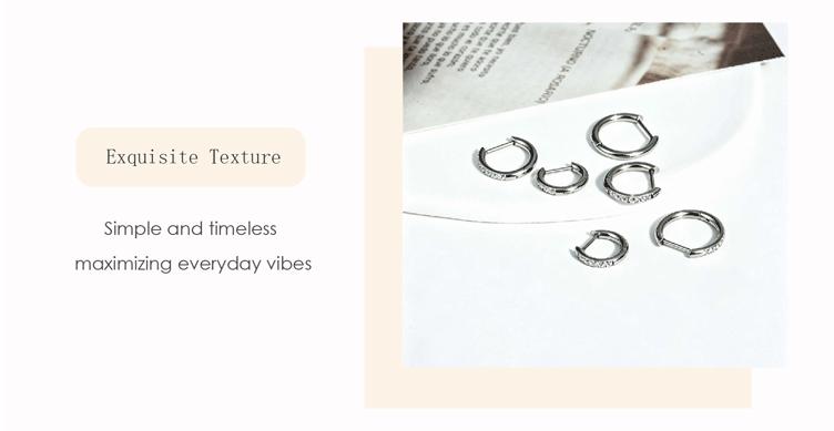 GGIRL Trendy, Versatile, And Unique Designs Suitable For Multiple Piercings—Stackable Earrings For Cartilage, Earlobes, And Helix Piercings. This Three-Size Earring Set Makes The Perfect Gift For Earring Enthusiasts And Fans Of Layered Styling