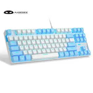 MK-STAR 80% Mechanical Keyboard, 87 Key Wired Backlight Office Keyboard, Desktop Laptop Keyboard, Gaming Keyboard, Backlit Keyboard, Lighted Mechanical Keyboard
