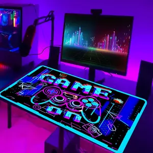 Game Pattern UV Black Light Table Decoration Mat, 1 Count Creative Desktop Decorative Mat, UV Reaction Table Decoration Mat, Desktop Decorative Mat for Home Living Room Bedroom