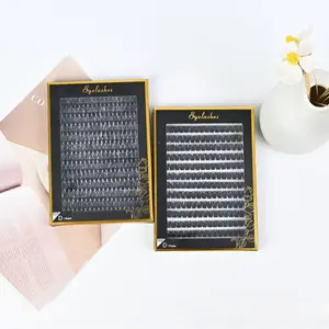 100D 50D eyelash clusters in various lengths (11.15mm) single false eyelash case, feather-like eyelash extension, thick and volumous eyelash clusters, soft and elegant single eyelash, DIY eyelash extension, suitable for beginners' simple appli