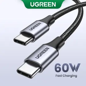 UGREEN USB Type C PD 60W Fast Charging Data Cable, 20V/3A Charger, Compatible for SAMSUNG S24 Ultra, iPhone 17/16, MacBook, Electronic Cellphone Devices-Deals for You，Labor Day Sale，TikTokShopBlackFriday ,TikTokShopHolidayHaul