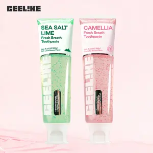 CEELIKE Camellia Fresh Breath Toothpaste + SEA SALT & LIME Fresh Breath Toothpaste Set | Deep Cleaning, Long-lasting Freshness, Gum Care & Healthy Teeth
