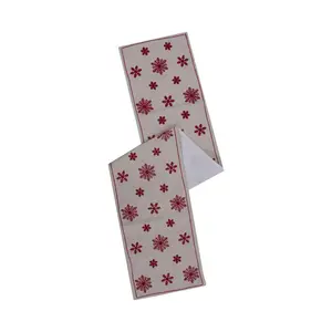 Vickerman 12" x 60" Let It Snow Table Runner