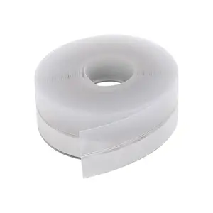 16.4Ft Door Weather Stripping, 1.38" Width Adhesive Door Draft Stopper, Window & Shower Door Insulation Seal Tape, Anti-Draft Soundproof Weatherstrip