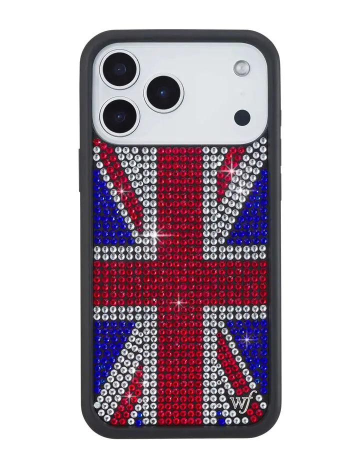 Rhinestone Union Jack iPhone Case