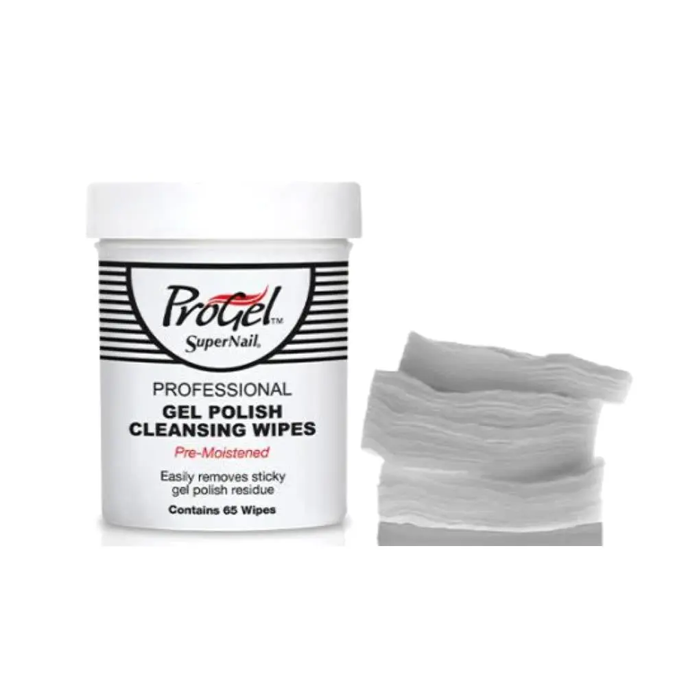 SuperNail Professional Cleansing Pads for a Mirror-Finish Manicure, Moisturizing Nail Care Formula with Vitamin E, Wipes