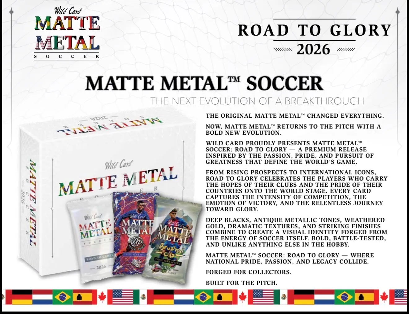 2026 Wildcard MATTE METAL ROAD TO GLORY Soccer Box