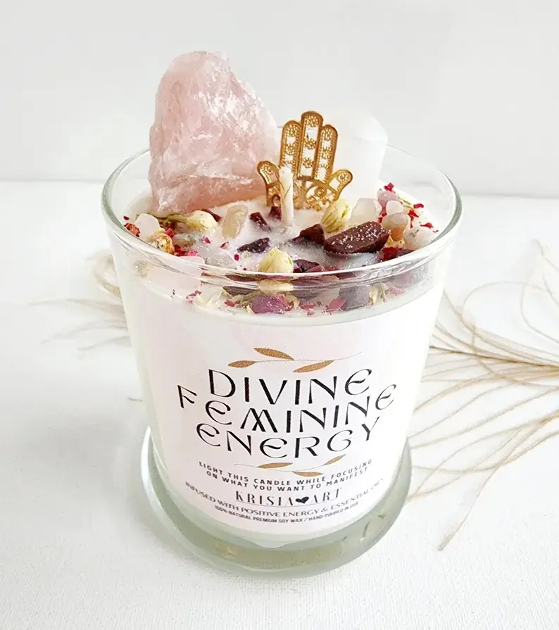 Handmade Strawberry Matcha Latte Candle | Soy Wax, Gel Ice Cubes (15 oz)
