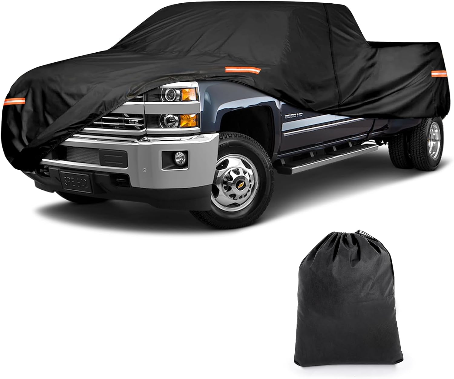 Truck Cover Waterproof All Weather, 10 Layers Outdoor Full Exterior Cover with Rain Sun UV Snowproof Protection with Zipper Cotton, Universal Fits Up to 210 Inch for Automobiles Truck Cover Waterproof All Weather, 10 Layers Outdoor Full Exterior Cover with Rain Sun UV Snowproof Protection with Zipper Cotton, Universal Fits Up to 210 Inch for Automobiles