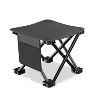 Compact Foldable Easy Storage Camping Stool Footrest, Durable Sturdy Construction Lightweight Portable Mini Chair, Ideal for Beach Bbqs, Walking, Picnics, Gardening