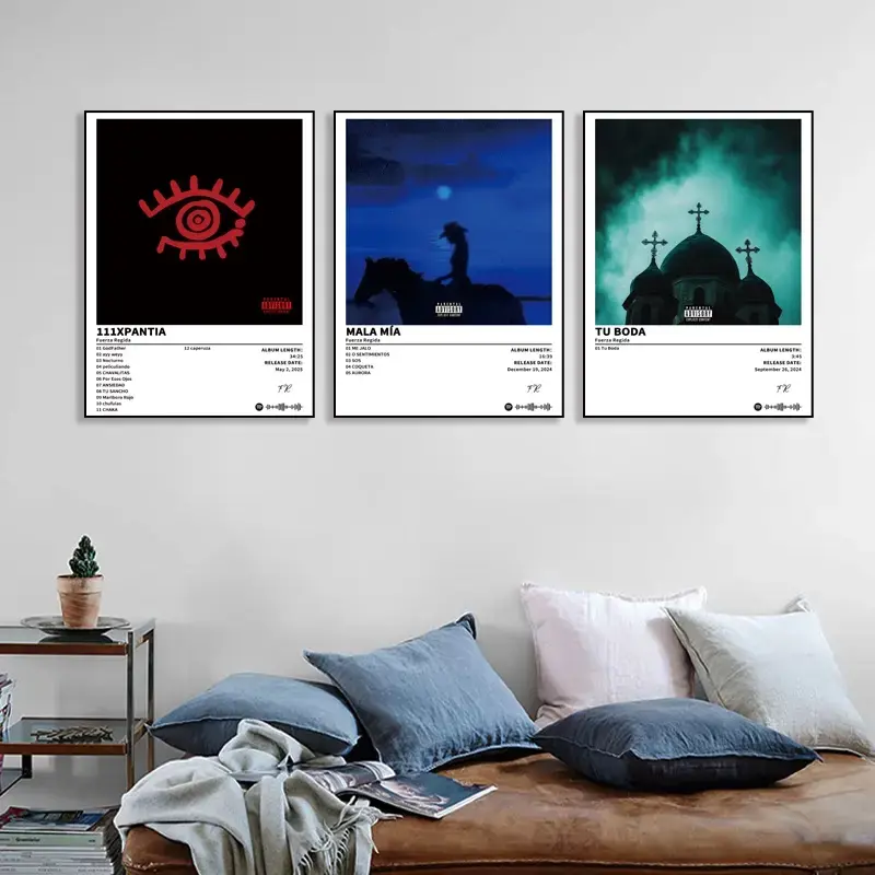 3-Piece Set: Fuerza Regida ‘This Is Our Dream’ 2026 Stadium Tour Premium Music Poster Collection, High-Definition Regional Mexican Concert Artwork, Modern Fan Art Design
