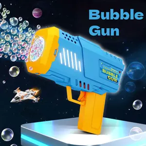 Kids Bubble Gun Toy with Lights, Multifunction Bubble Maker, Portable Automatic Bubble Blower, Indoor Outdoor Interactive Play, Birthday Gift for Boys & Girls