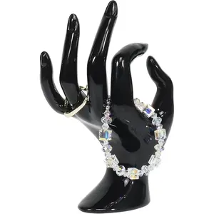 Hand Form Ring Holder - Jewelry splay Stand, Black Room Decor Aesthetic Bracelet Ring Watch Support, Preppy Y2k Holder
