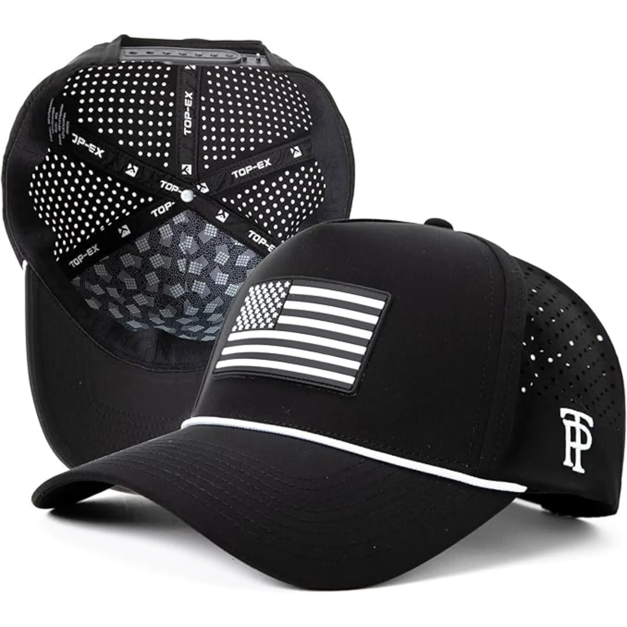 Uvcoolix Rope Golf Snapback Hat for Men Breathable Water Resistant XL XXL Cap
