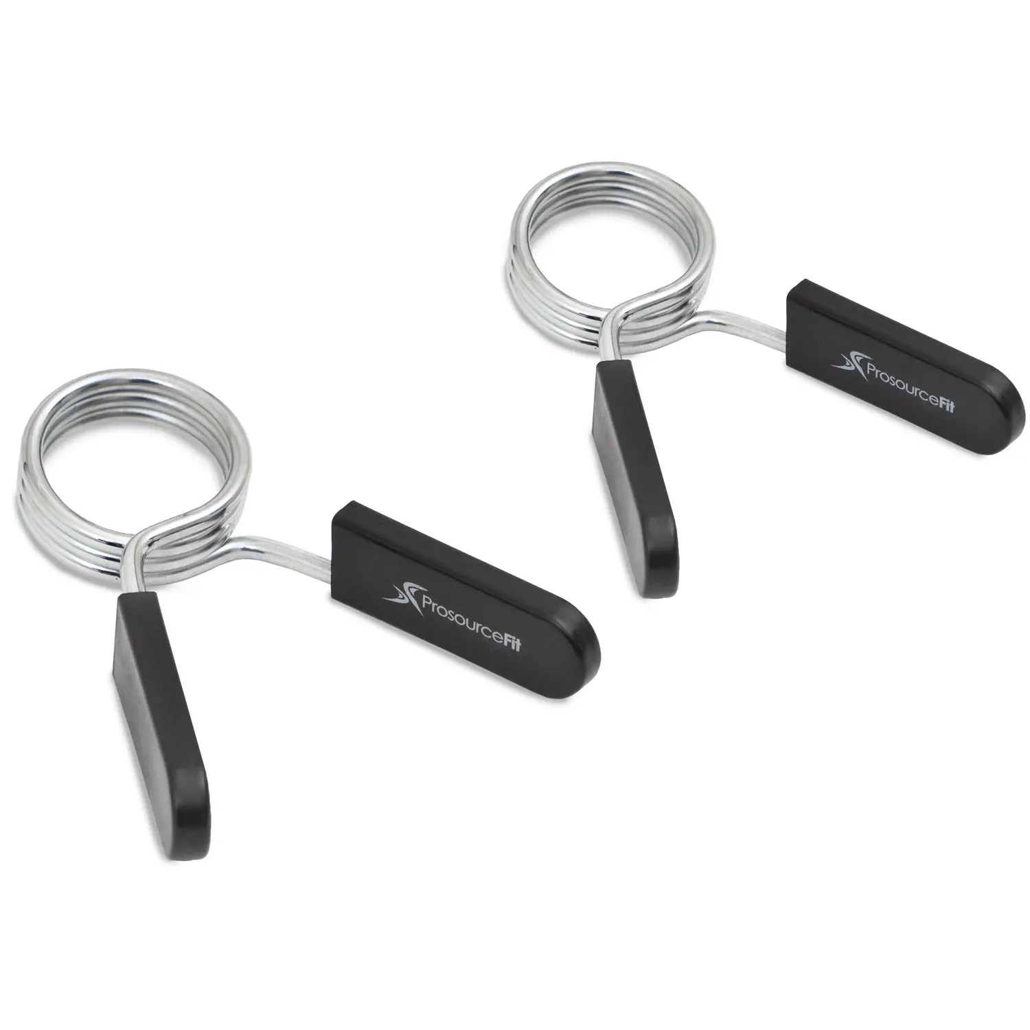 ProsourceFit Olympic Spring Clip Collars for 2-Inch Olympic Barbells, Quick Release Weight Bar Clamps Pair