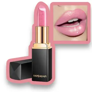 New 9 Colors Luxury Lipstick Lips Makeup Waterproof Shimmer Long Lasting Pigment Nude Pink Mermaid Shimmer Lipsticks Makeup