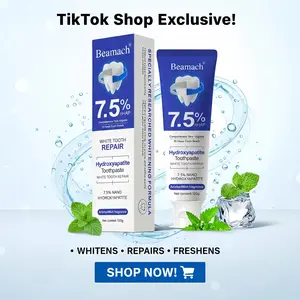 Beamach Hydroxyapatite Toothpaste 7.5% - Enamel Repair & Natural Whitening, Mint Flavor, Fluoride-Free, Gentle for Sensitive Teeth, 4.23oz Oral Hygiene Essentials