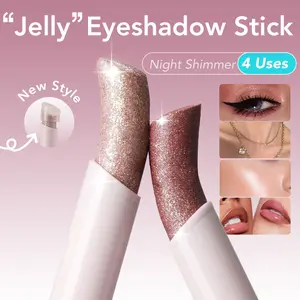 【GICYMANTY】Jelly Eyeshadow Stick Starlight Pearlescent Fine Glitter Eyeshadow Pen Highlight Silkworm Brightening