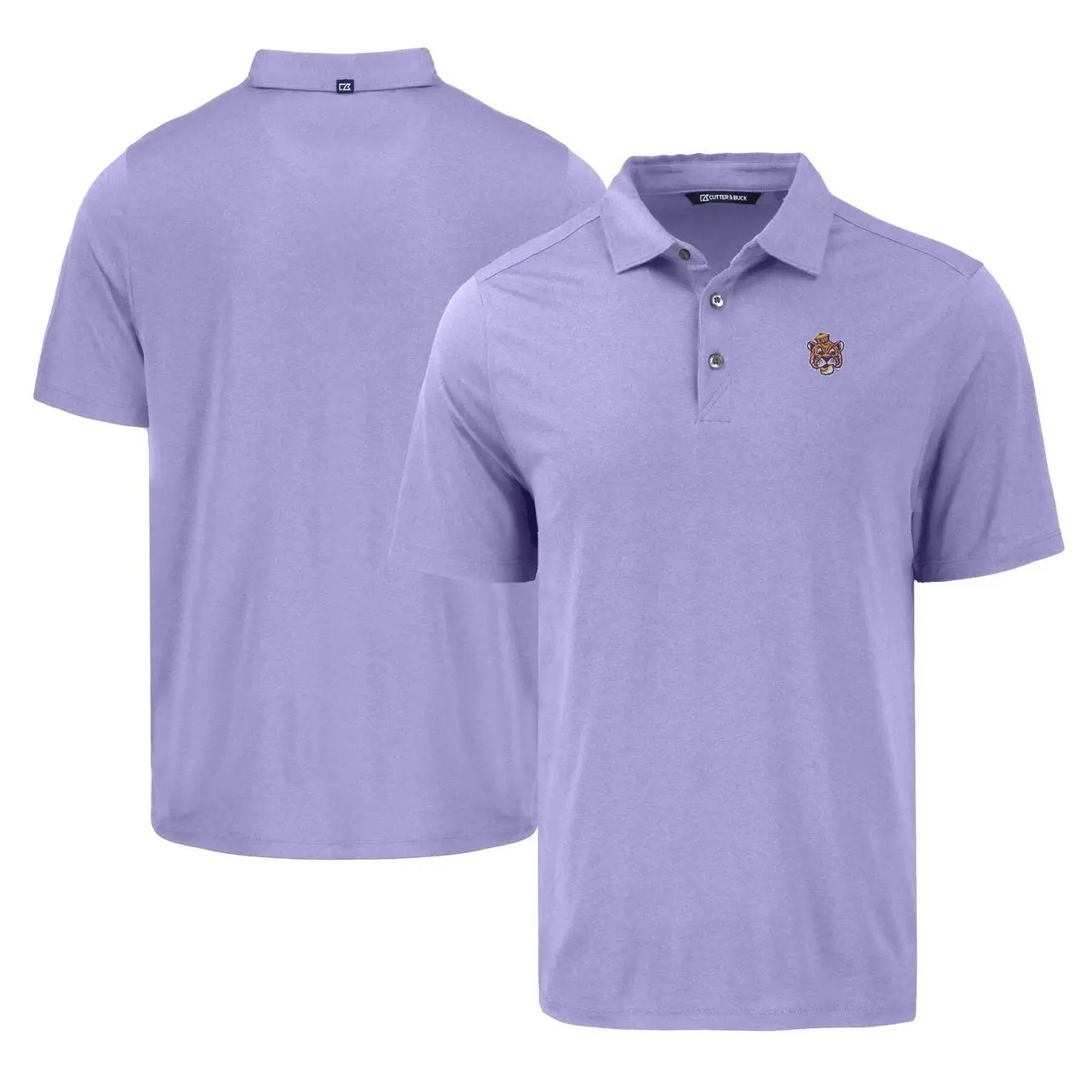 LSU Tigers Short Sleeve Tee, Casual Collared Shirt Boatyard Button-Up Shirt Cutter & Buck Coastline Epic Comfort Eco Recycled Polo - Purple