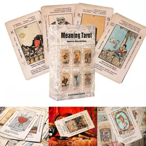 Meaning Tarot Keywords Reversed Zodiac Cards With Meaning On Them For Beginner Learn Tarot 78pcs Antiqued Tarot Deck Future Telling Game Play Cards Reversed Zodiac Tarot Oracle Cards Board Game Keywords Deck Card Game for Spiritual Growth
