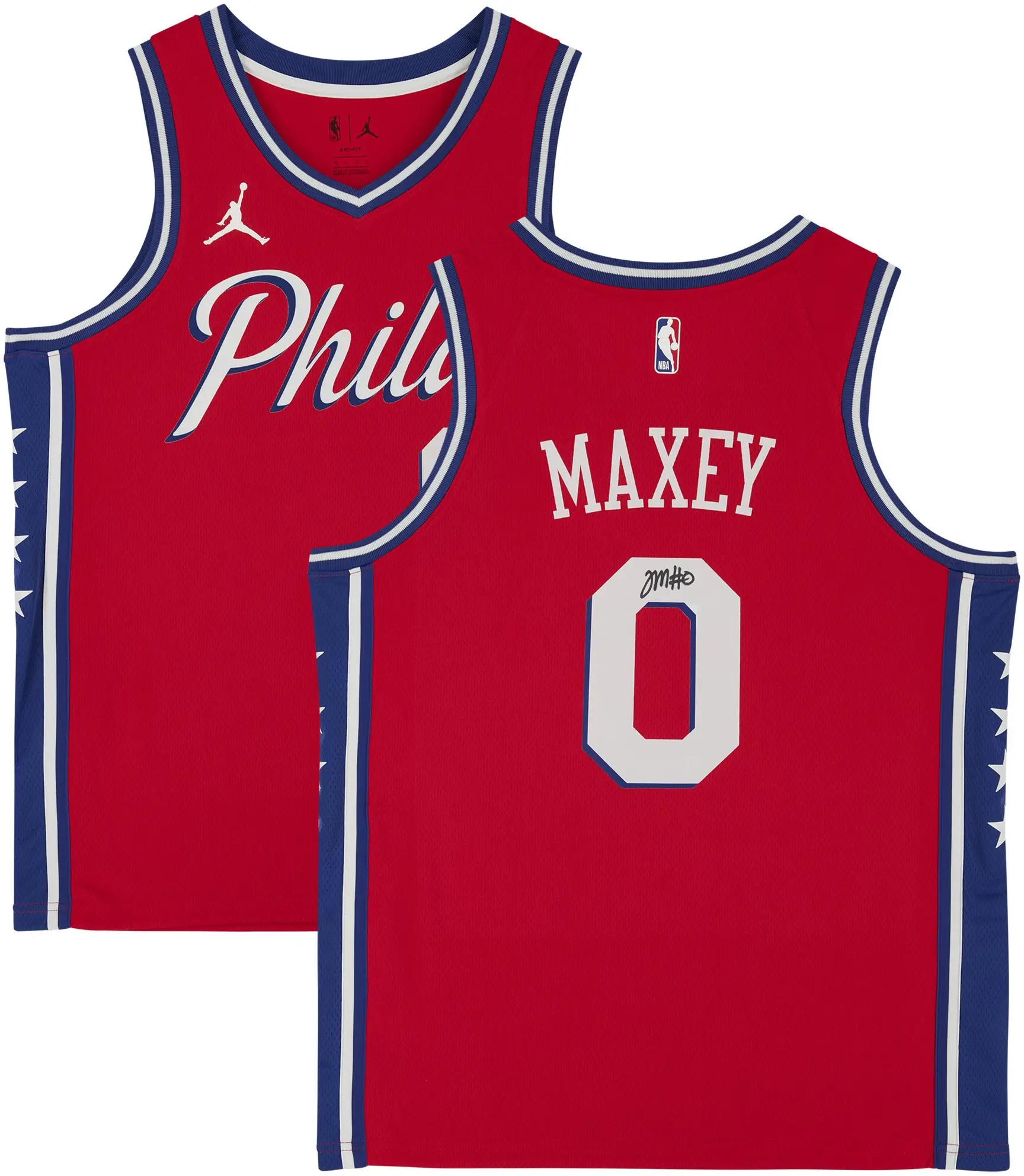 Tyrese Maxey Philadelphia 76ers Autographed Jordan Brand 2020-21 Red Statement Jersey - Fanatics Authentic Certified