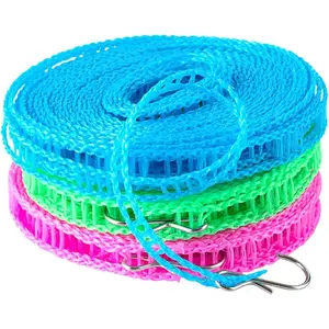 3pcs  5 Meters Drying Rope, Non-slip and Windproof Clothesline Fence Type Clothesline Drying Rope Drying Rope Outdoor Travel Clothesline Home
