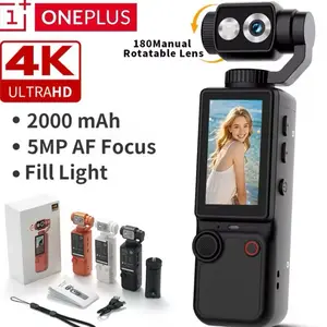 OnePlus 4K HD WiFi Action Camera, Handheld Sports Wearable Device with Selfie Mount