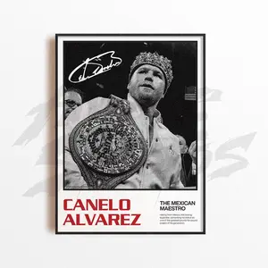 Canelo Alvarez Art Print, Boxing Art Print, Boxing Arts Wall Decor, Home Gym Decoration, Sports Gift, Boxing Fighter Poster, Combat poster