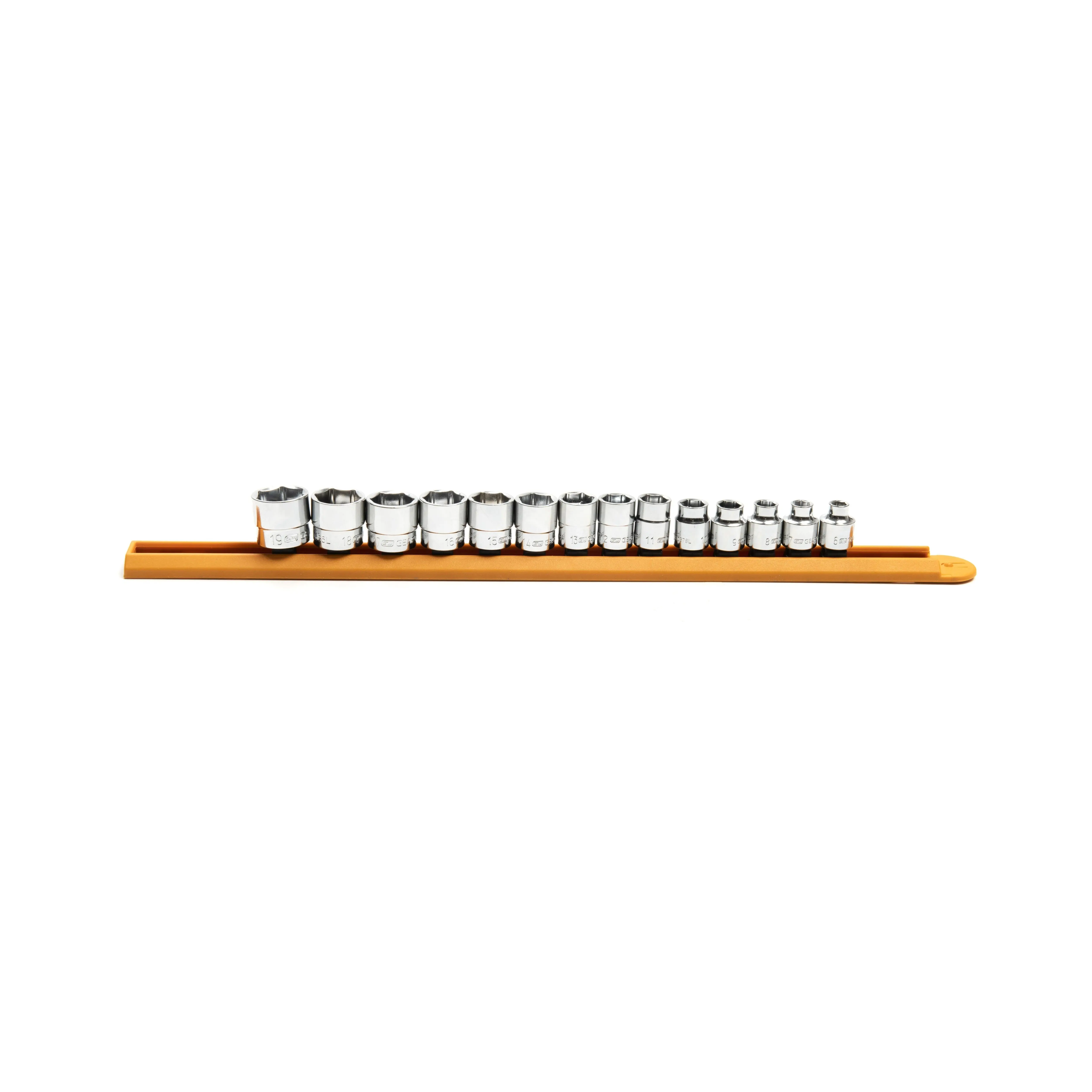GearWrench 81396 14 Piece 3/8" Drive 6 Point Stubby Socket Set Metric