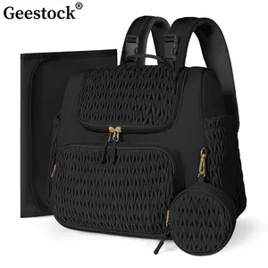 Geestock Multifunction Diaper Bag Large Capacity Baby Mummy Maternity Bag Travel Backpack Waterproof Nursing Handbag Nappy Bag