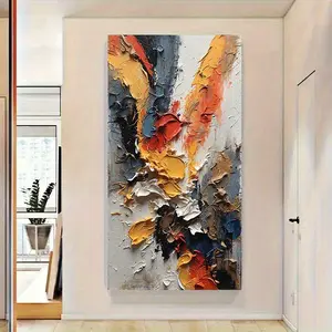 Large Abstract Modern Canvas Wall Art Framed Vibrant Vintage Colors for Living Room & Bedroom Cotton Decorative Artistic Print