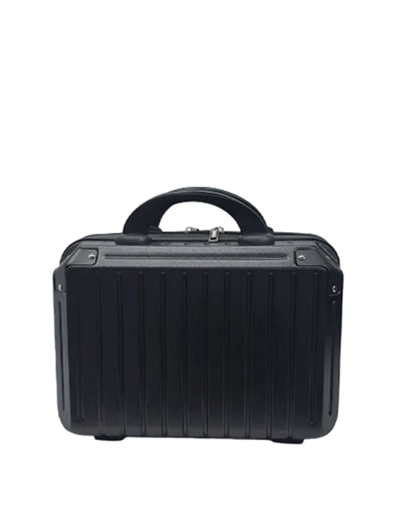 1pc  Portable New Small Makeup Case Solid Color Women's Suitcase Zipper Closure Fashionable Versatile Exquisite Trend Suitable for Daily Commuting, Business Travel, Family Makeup Storage Women's Makeup