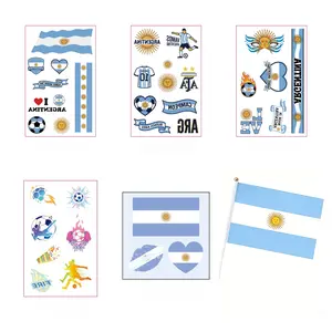 Patriotic Themed Stickers & Decorative Small National Flags - Clear, Colorfast, Waterproof Festive Party Supplies for Home Decoration, Outdoor Courtyards