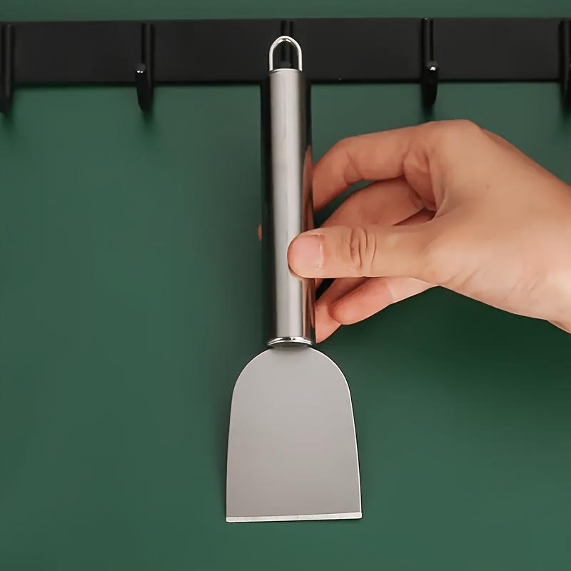 1Pc Stainless Steel Multi-Purpose Cleaning Scraper – Durable Kitchen Tool for Cooktop, Pan & Tile Cleaning – Ideal for Home, Bathroom, Auto & Grills