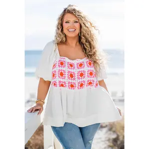 To Be In Love Babydoll Top, White