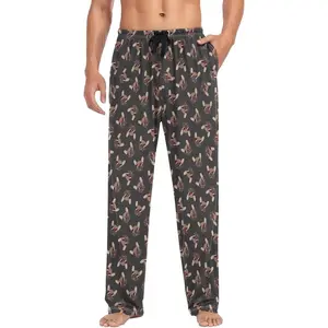 Men's Pajama Pants Super Soft Funny French Bulldog Sleep Lounge Pants Pjs Bottoms with Pockets