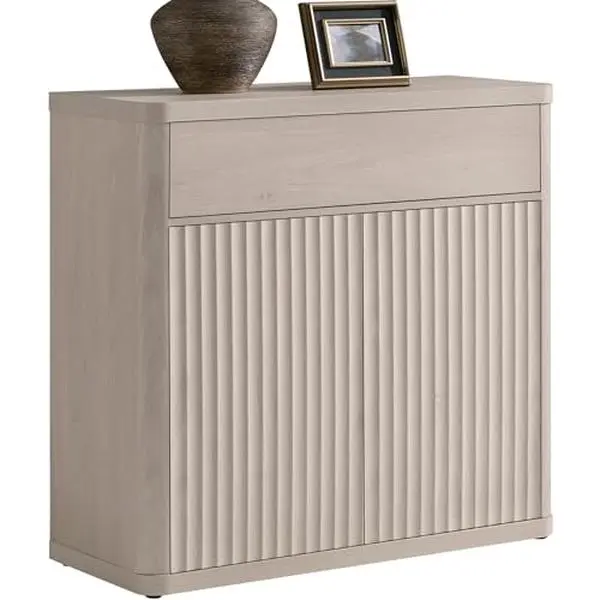 SICOTAS Sideboard Buffets Cabinet - 34.6" Wide Modern Fluted Accent Storage Cabinet with 2 Doors & 1 Drawer for Living Room, Kitchen, Office