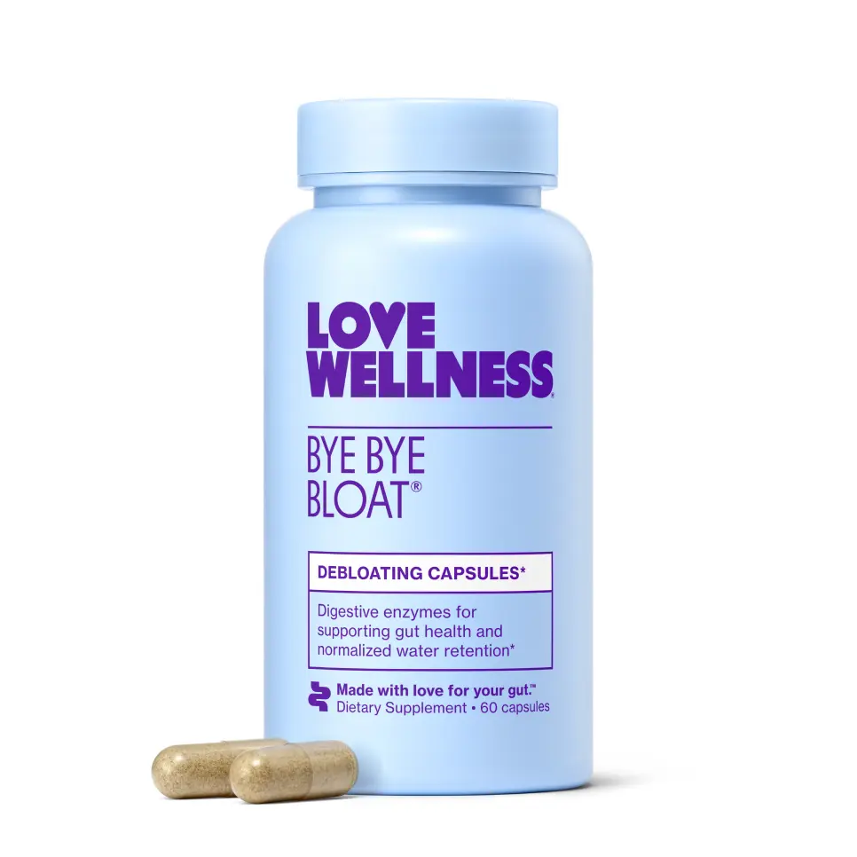 Love Wellness Bye Bye Bloat Digestive Enzymes Capsules for Fast Bloating Relief